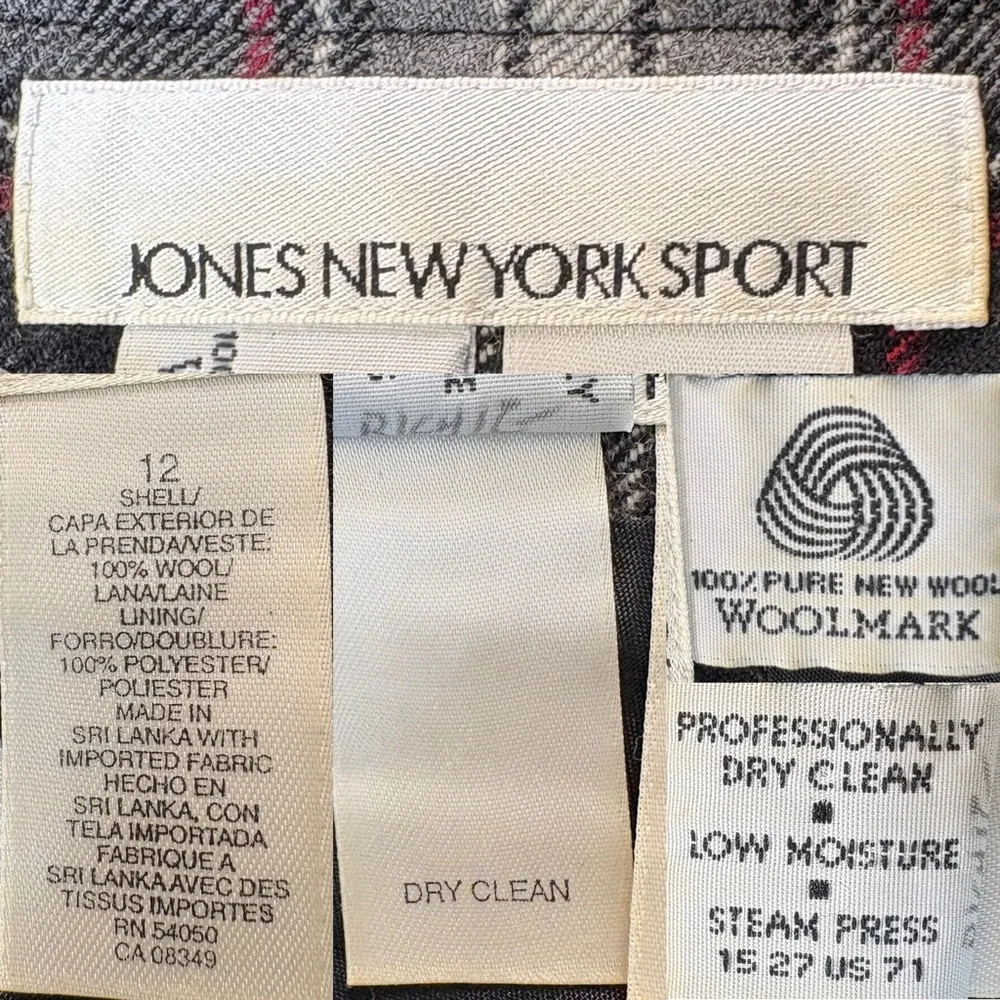 Jones New York Sport Plaid Wool Maxi Skirt | Classic Tartan | Size 12 - Picture 8 of 8